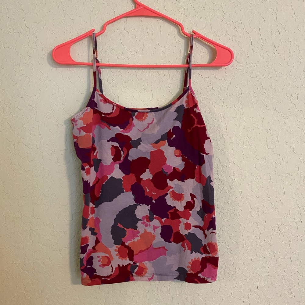 Ann Taylor LOFT Colorful Flower Tank